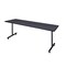 Kobe Rectangle Training Table, 84" W, 29" H, Laminate Top, Gray MKTRCT8424GY - alternate 1
